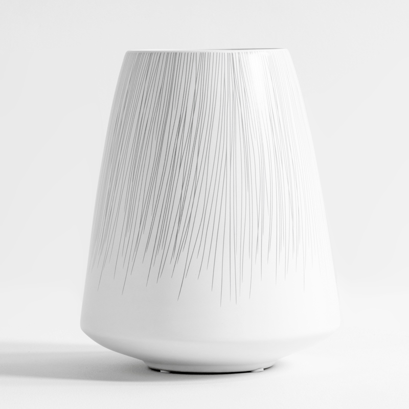 Vase en céramique, 2 dimensions, Blanc