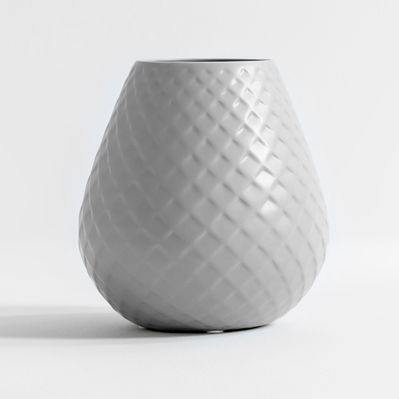 Vase en céramique, Gris