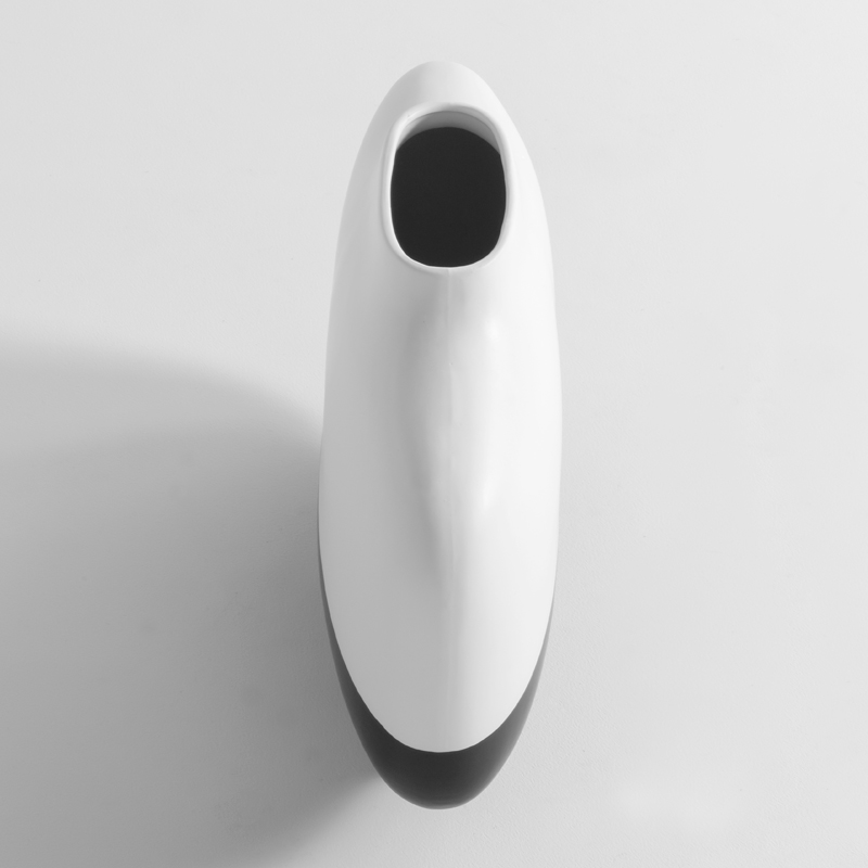 Vase en céramique, Noir et Blanc
