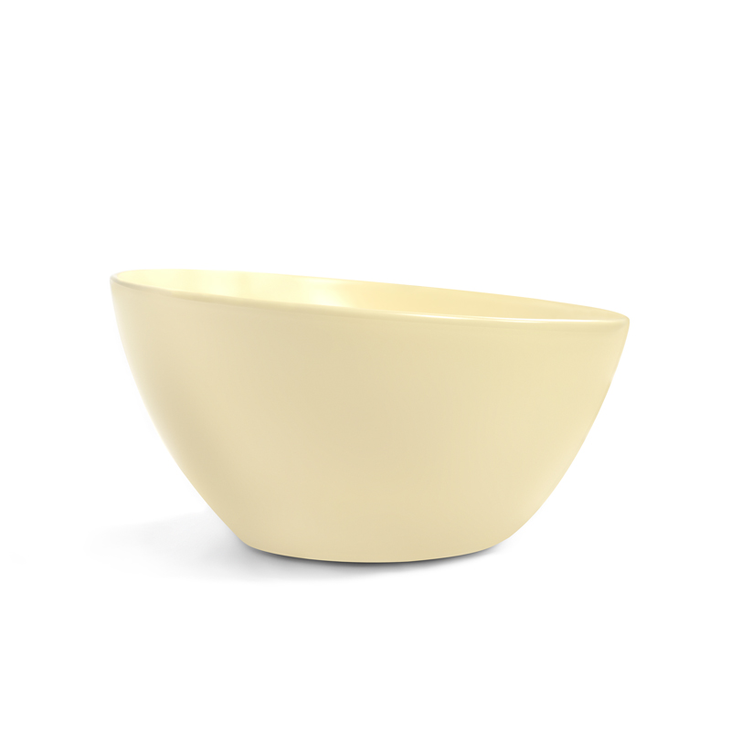 Vasque à poser ronde 41 x 37 cm, céramique, Porcelaine de Paris