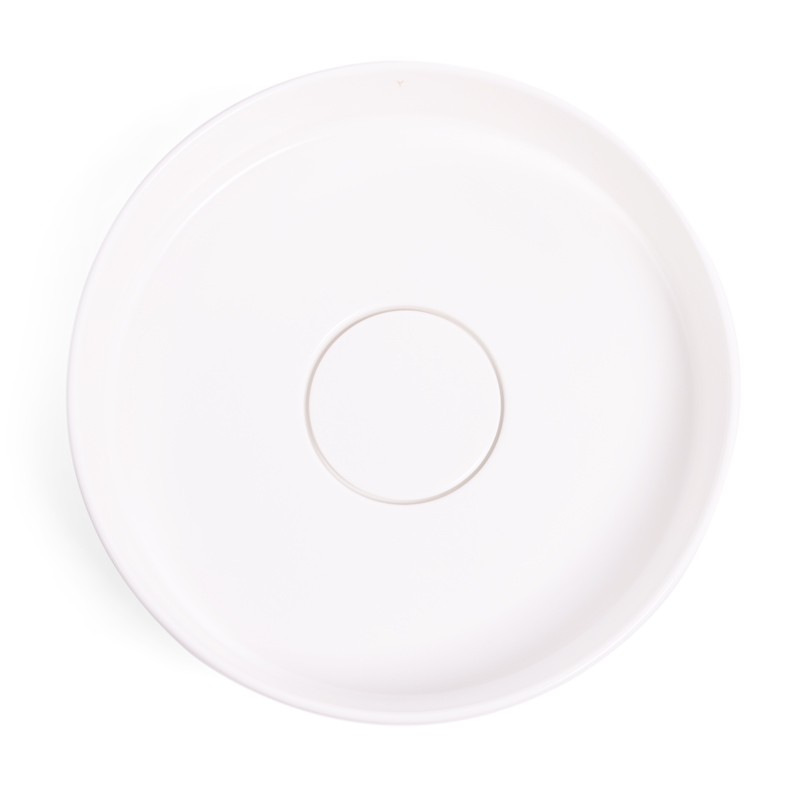 Vasque à poser, 44x13.8 cm, Porcelaine de Paris, Mat, Blanc précieux