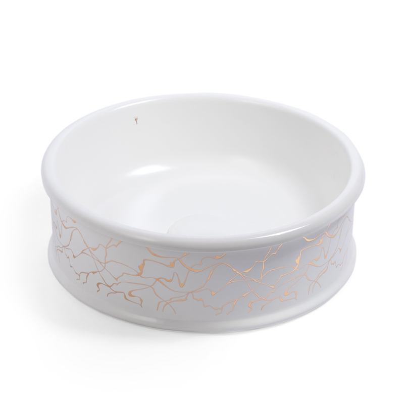 Vasque à poser, 42,5x14 cm, Porcelaine de Paris, Blanc ourlé