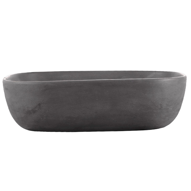 Vasque béton, 45,5x33 cm, gris anthracite, Quota