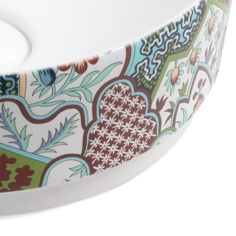 Vasque à poser, 39,7x13,8 cm, Porcelaine de Paris, Blanc brillant, Udaipur
