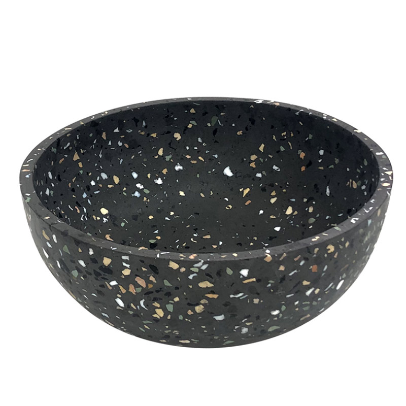 Vasque terrazzo 40x40 cm, en béton, Venice