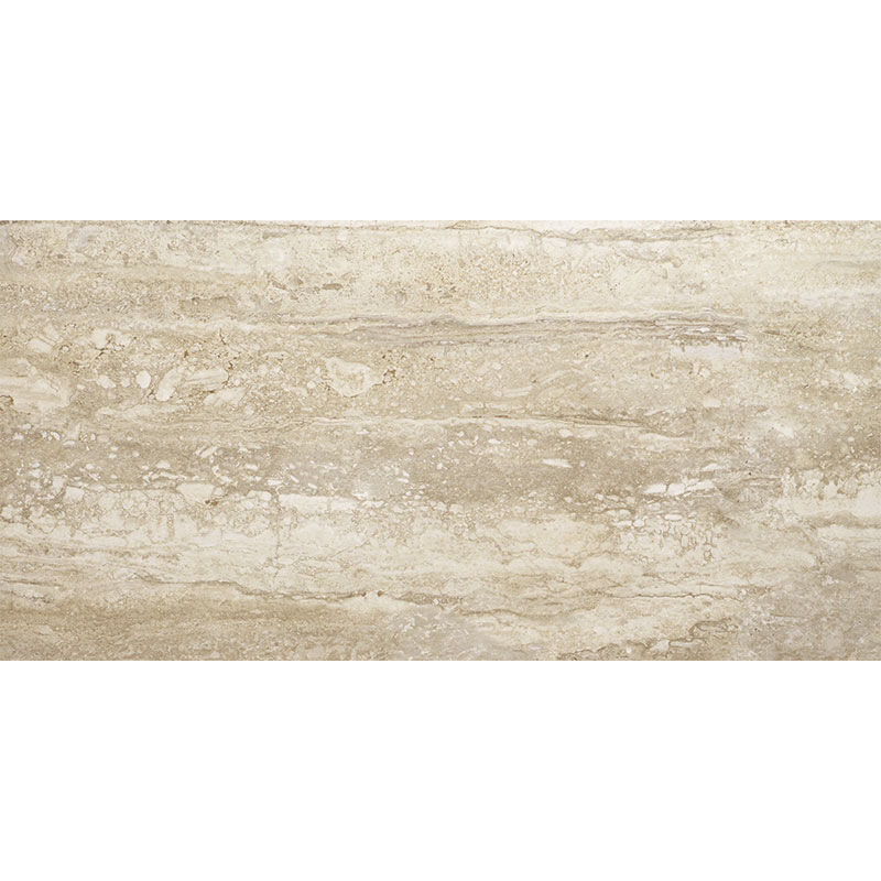 Carrelage sol et mur 60x120 cm Travertino Brescia poli, Wabi Sabi
