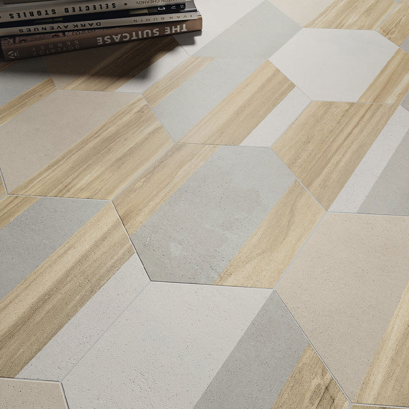 Carreau Hexawork, Mix, 21x18,2 cm