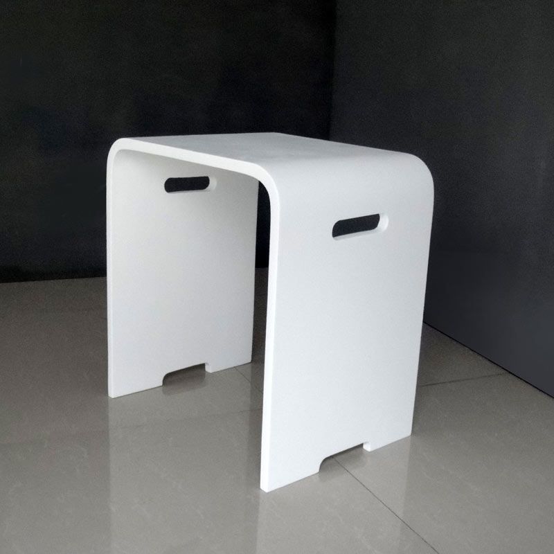 Tabouret, matière composite, Mineral