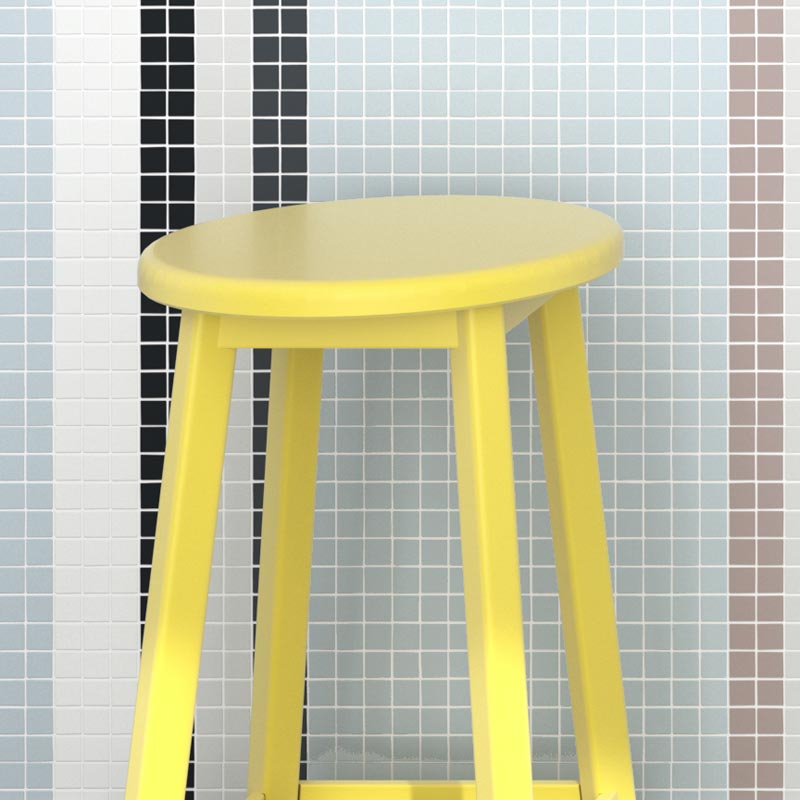 Mosaïque verre recyclé bleu clair, 31x31 cm, Nordic matt light blue