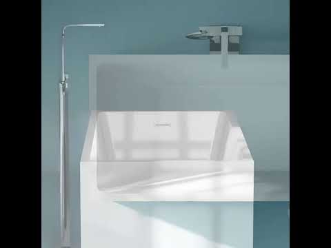 Baignoire îlot rectangulaire, 110 à 130 cm acrylique, Little