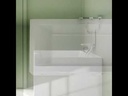 Baignoire îlot rectangulaire avec 3 niches, 150 ou 170 cm, Bibilo