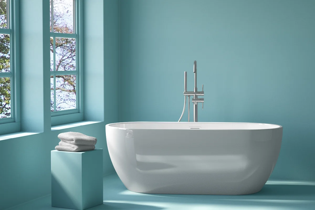 Baignoire Calipso 130-180 cm avec bonde blanche et vidage