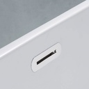 Baignoire îlot ovale, 130 à 180cm, acrylique, bonde blanche et vidage inclus, Calipso