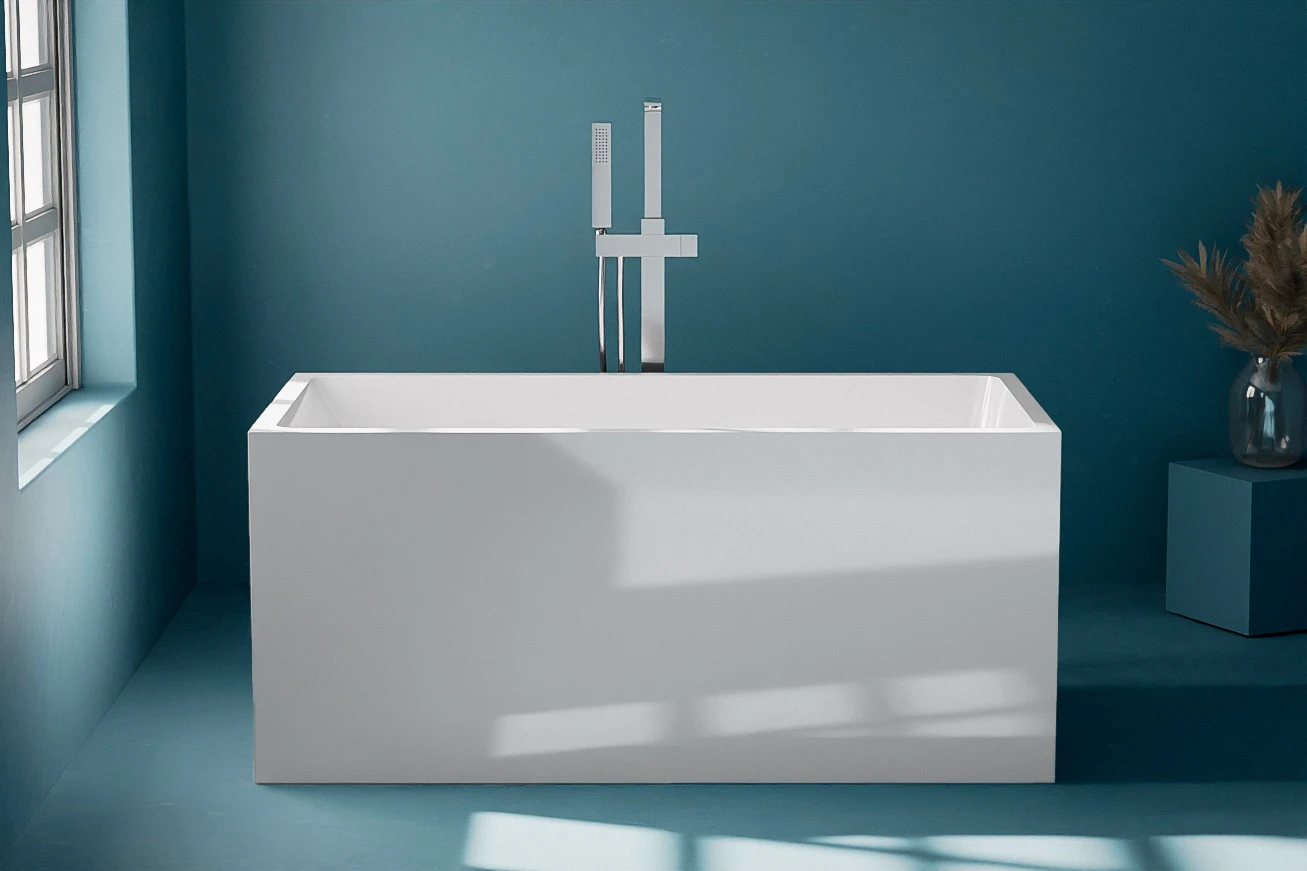 Baignoire îlot rectangulaire, 110 à 130 cm acrylique, Little