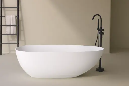 Baignoire îlot ovale, solid surface