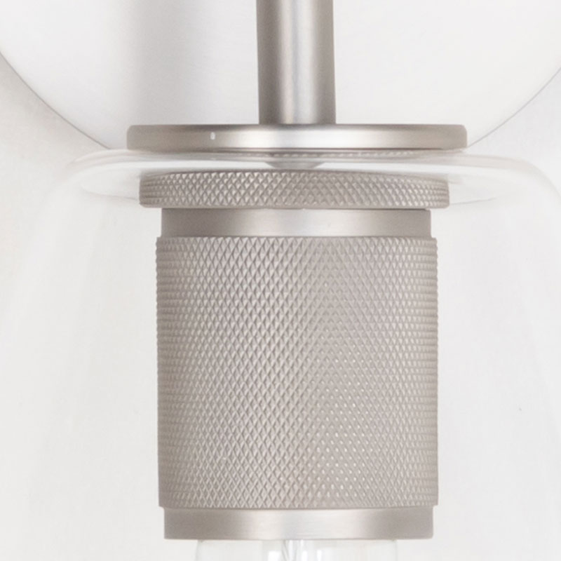 Applique murale 25 cm nickel mat, Cone