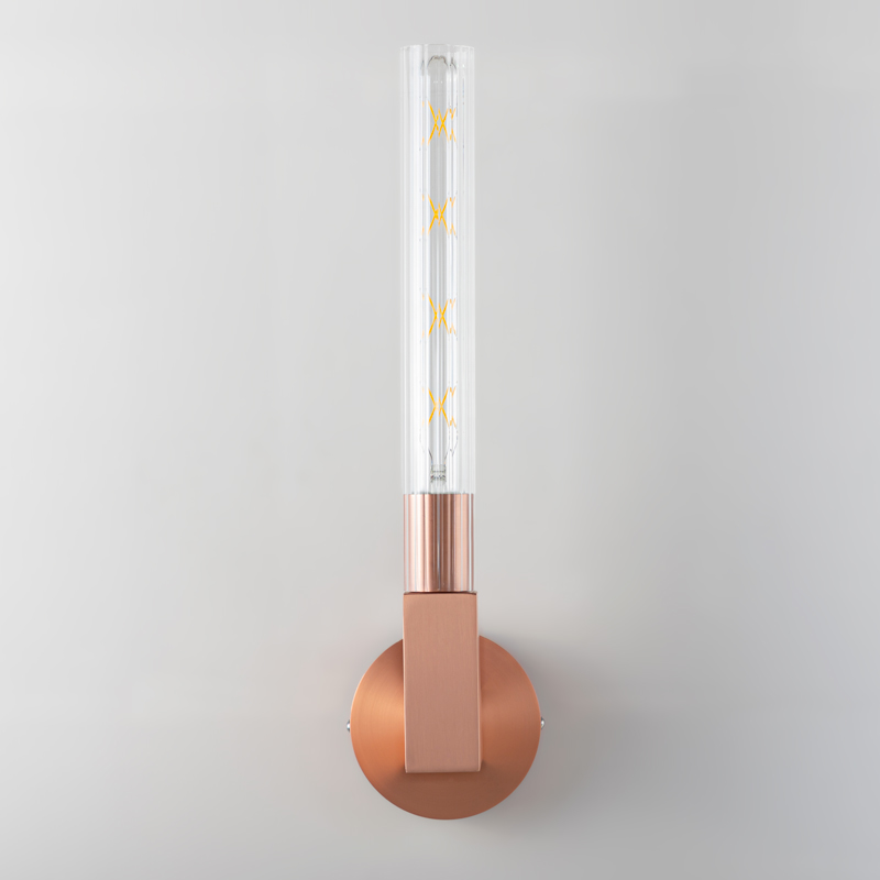 Applique murale 47 cm bronze brossé, Tube