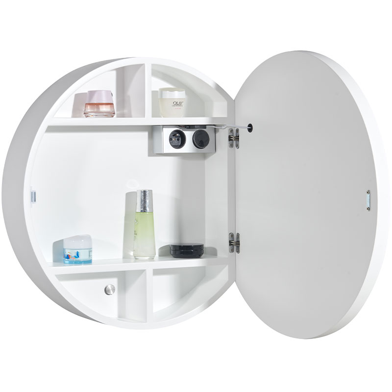 Armoire de toilette Ø60 cm, blanc, Géode