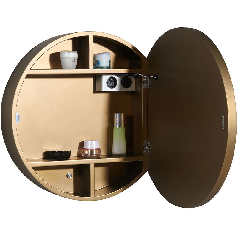 Armoire de toilette Ø60 cm, Géode, 3 couleurs
