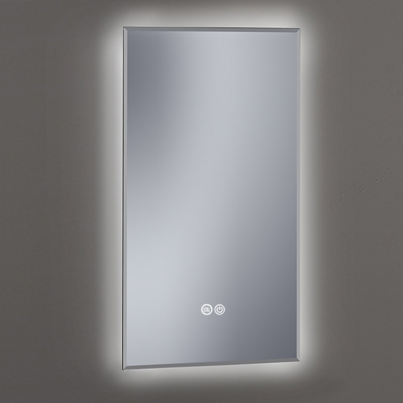 Miroir 40x70 cm rétro-éclairant LED, anti-buée, Pure