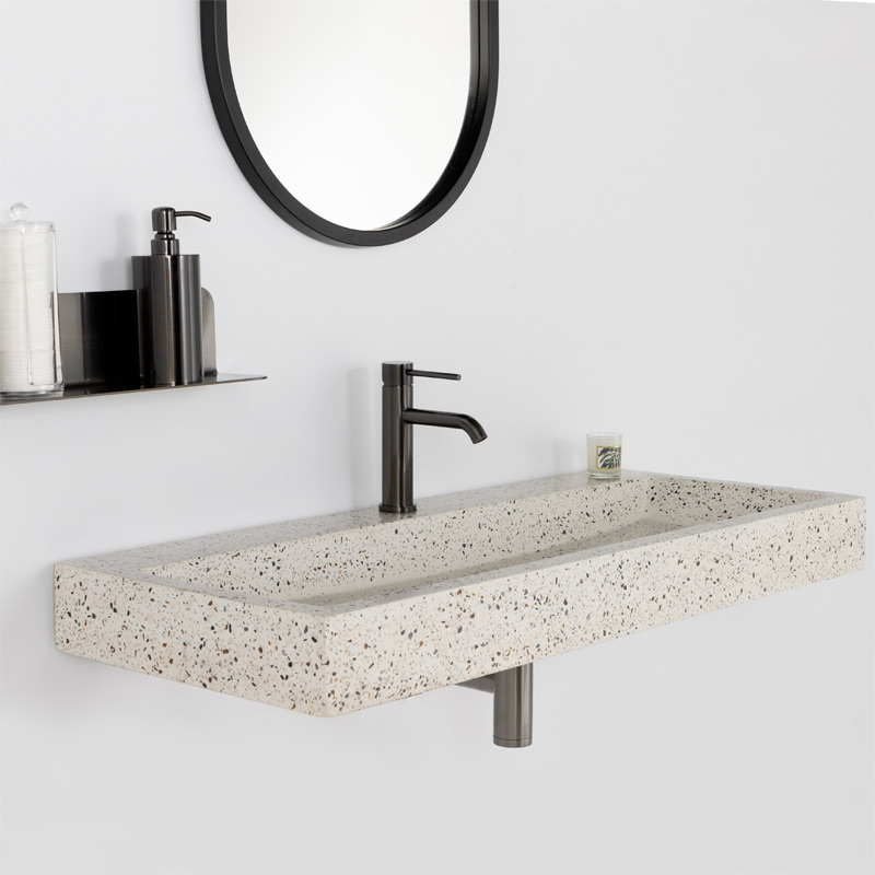 Miroir 50 x 80 cm avec cadre laqué noir mat, Cerdeña