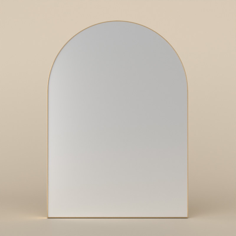 Miroir 50x70 cm 1/2 lune, Châtelet, 2 couleurs