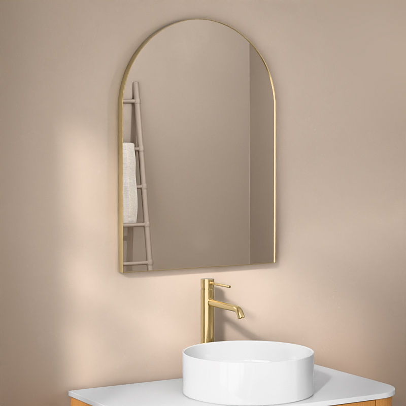 Miroir 50x70 cm 1/2 lune, Châtelet, 2 couleurs