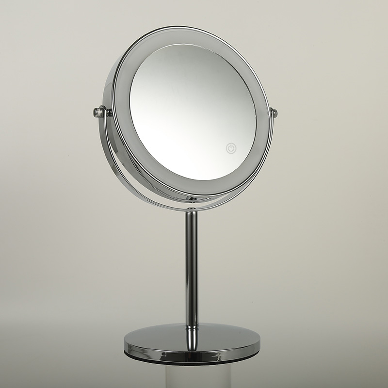 Miroir cosmétique grossissant  5X,  chrome, Elvire