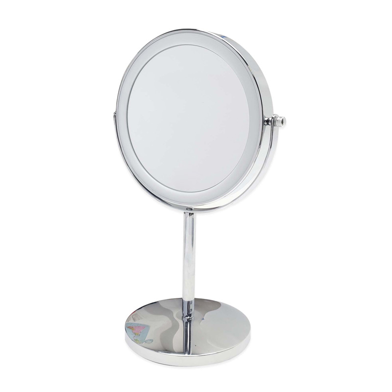 Miroir cosmétique grossissant  5X,  chrome, Elvire