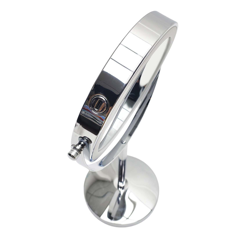 Miroir cosmétique grossissant  5X,  chrome, Elvire