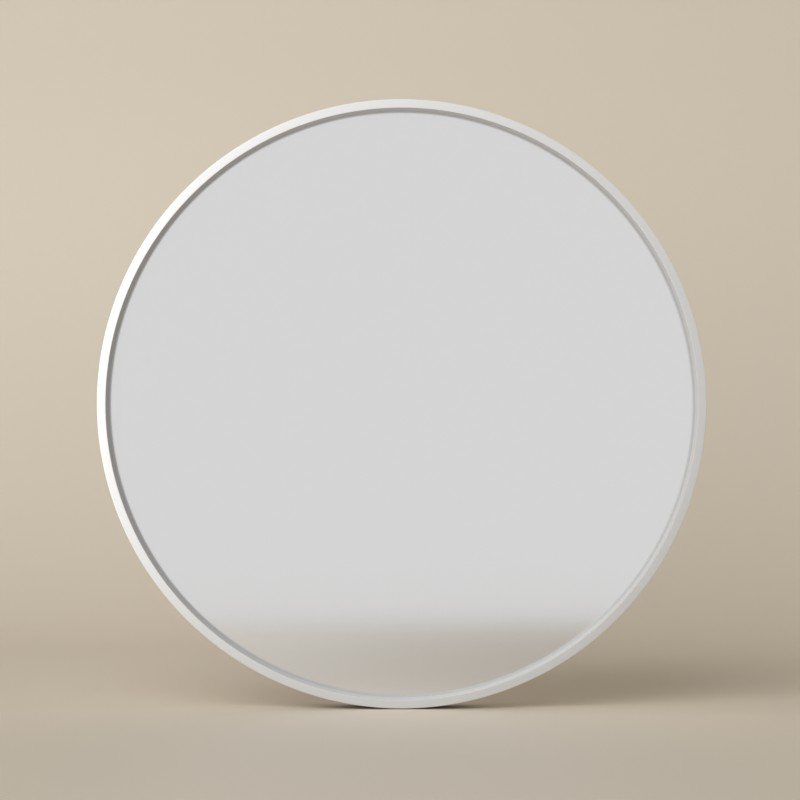 Miroir minéral , Ø70 cm, matière composite minérale, Rond
