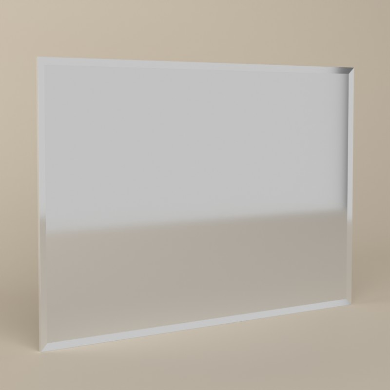 Miroir salle de bain 120x80 cm, biseauté, 120x80 cm, Reflect