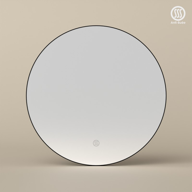 Miroir Ø50 cm rond, antibuée, Châtelet, 3 couleurs