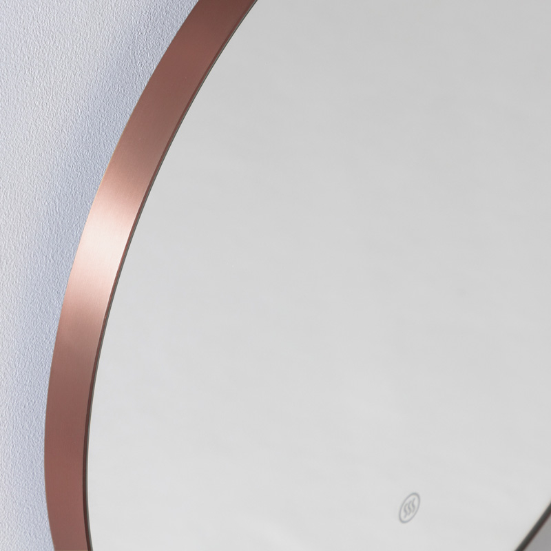 Miroir Ø80 cm rond, antibuée, Châtelet, 3 couleurs