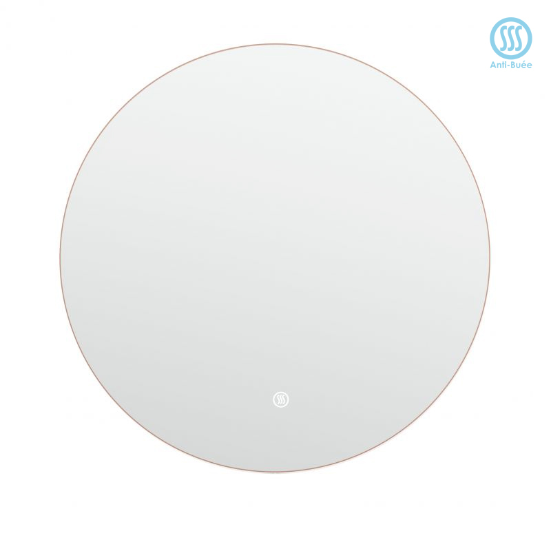 Miroir Ø80 cm rond, antibuée, Châtelet, 3 couleurs
