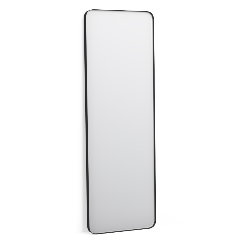 Miroir à poser l.150 x H.50 cm en métal noir mat, Frame