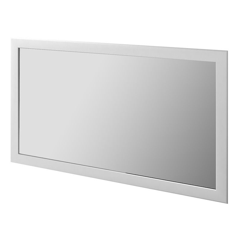 Pack miroir en composite minérale, Rectangulaire et 2 appliques chromées, Tube