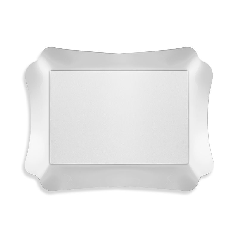 Miroir 90x69 cm, blanc ou argenté, Marine