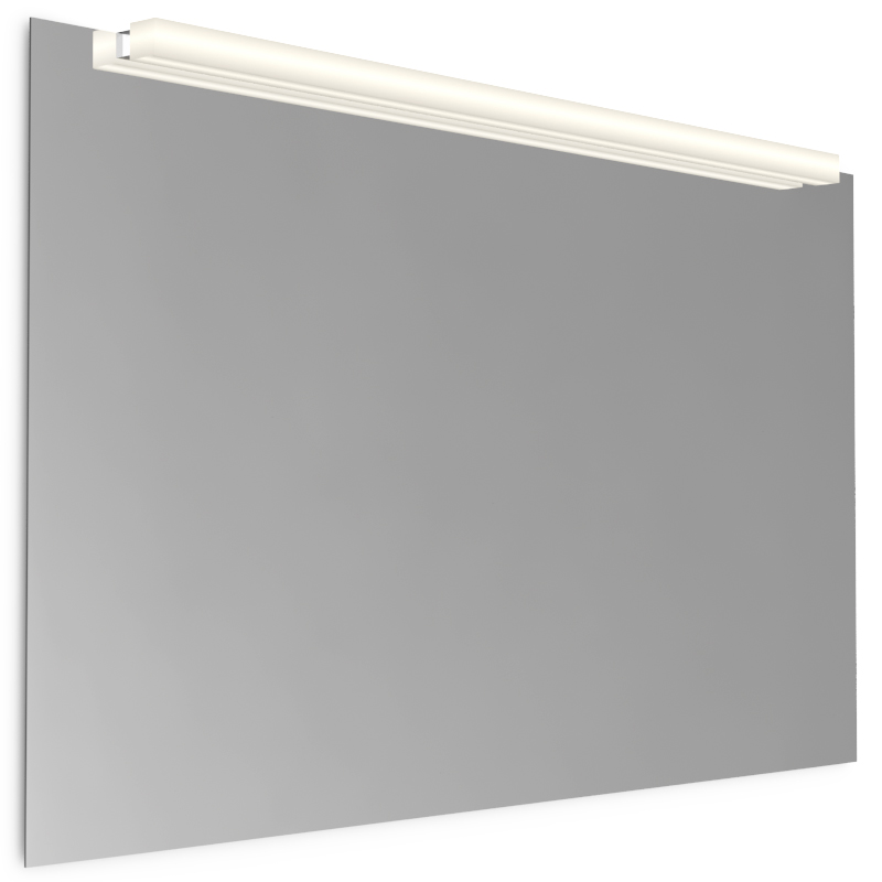 Pack miroir Reflect 120x80 ou 140x80 cm et applique Ingo 119 cm