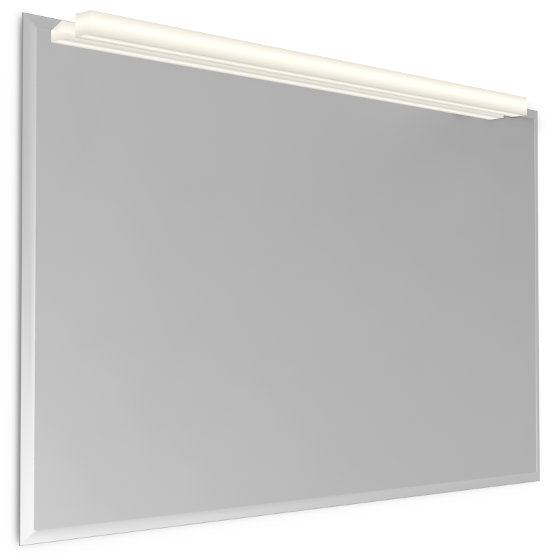 Pack miroir biseauté Reflect 120x80 ou 140x80 cm et applique Ingo 119 cm