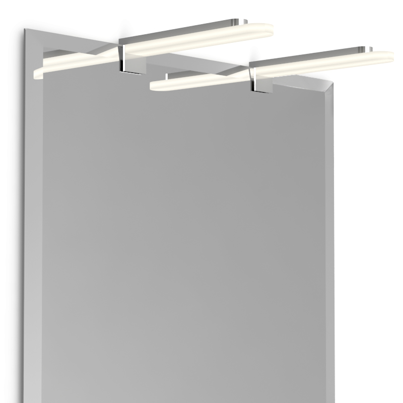Pack miroir biseauté Reflect 40x70 à 140x80 cm et appliques Astor