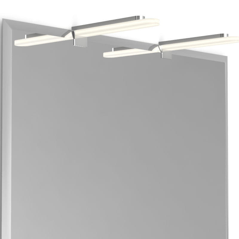 Pack miroir biseauté Reflect 40x70 à 140x80 cm et appliques Astor