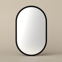 Miroir 50 x 80 cm avec cadre laqué noir mat, Cerdeña