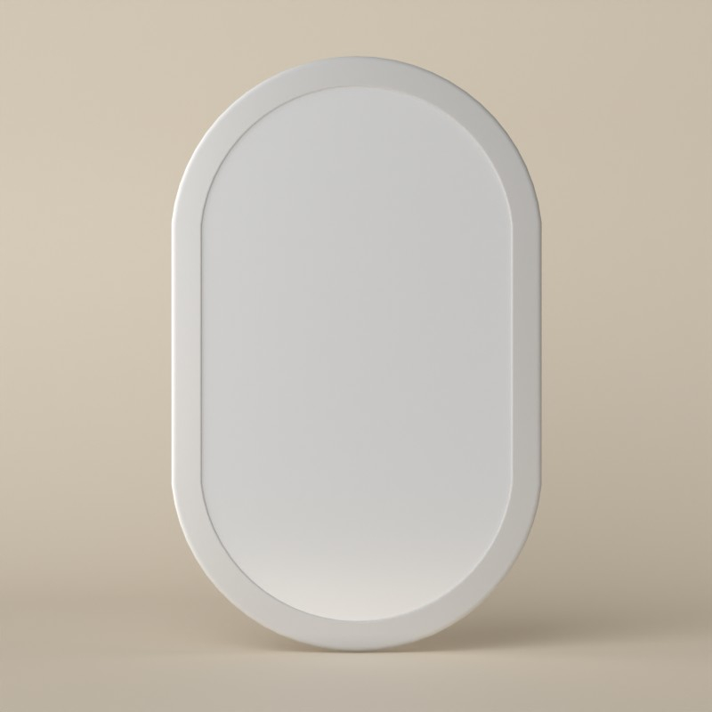 Miroir minéral , 55x85 cm, matière composite minerale, Boyard