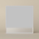 Miroir salle de bain 80x80 cm, biseauté, Reflect