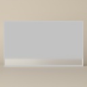 Miroir salle de bain 140x80 cm, biseauté, Reflect