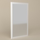Miroir minéral , 91x56 cm, matière composite minerale, Rectangulaire
