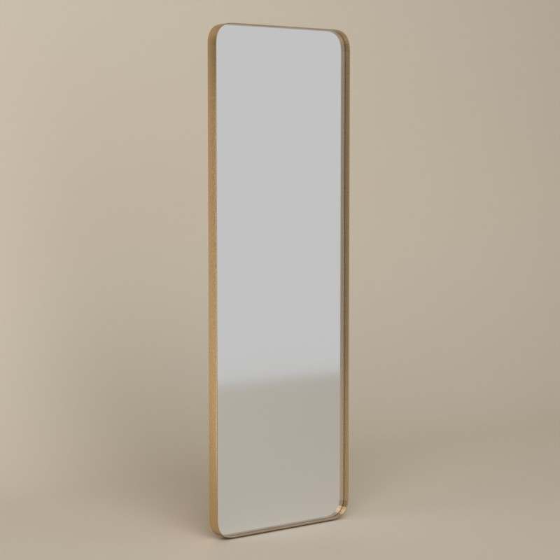Miroir à poser l.150 x H.50 cm en métal doré, Frame