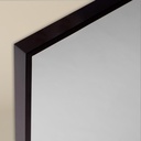 Miroir 50x70 cm rectangulaire, antibuée, cadre noir mat, Châtelet