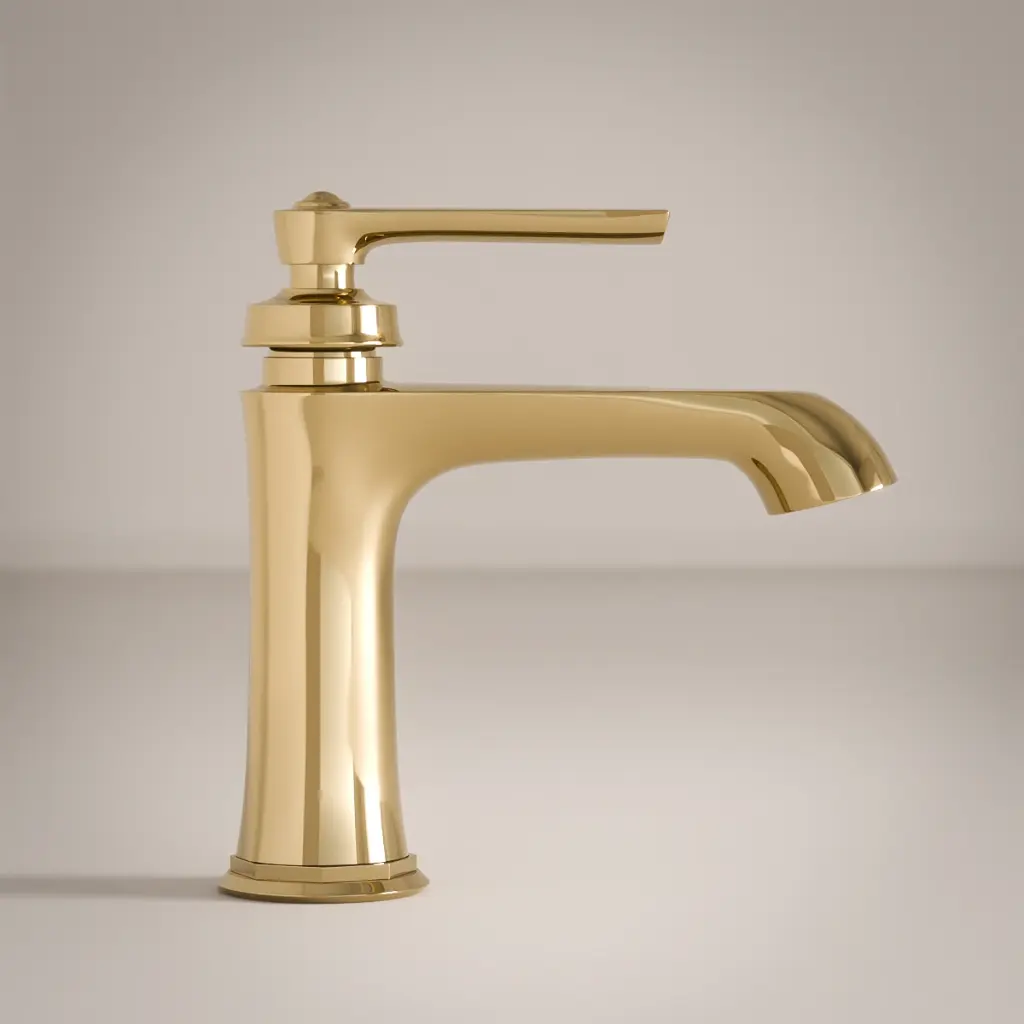 Robinet Mitigeur Lavabo doré, Liberty